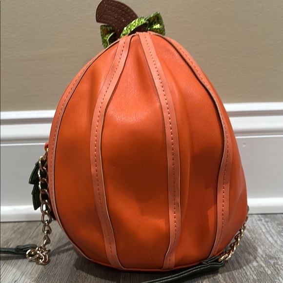Betsy Johnson Pumpkin Purse Pocketbook - Picture 2 of 7